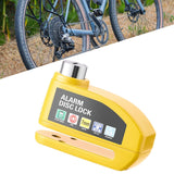 Maxbell Generic Alarm Disc Lock for Hole Diameter 7mm above for Bike Motorcycle Yellow