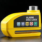 Maxbell Generic Alarm Disc Lock for Hole Diameter 7mm above for Bike Motorcycle Yellow