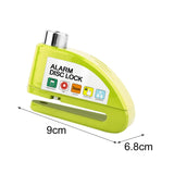 Maxbell Generic Alarm Disc Lock for Hole Diameter 7mm above for Bike Motorcycle Green