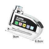 Maxbell Generic Alarm Disc Lock for Hole Diameter 7mm above for Bike Motorcycle Silver