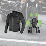 Maxbell Motorcycle Jacket Biker Breathable Wear Resistant Men Women Motocross Jacket M