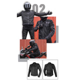 Maxbell Motorcycle Jacket Biker Breathable Wear Resistant Men Women Motocross Jacket L