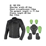 Maxbell Motorcycle Jacket Biker Breathable Wear Resistant Men Women Motocross Jacket XL