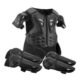 Maxbell Generic Dirt Bike Gear Kids Motorcycle Armor Suit for Riding Skateboard Black