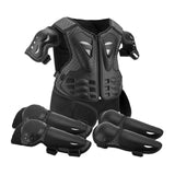 Maxbell Generic Dirt Bike Gear Kids Motorcycle Armor Suit for Riding Skateboard Black