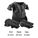 Maxbell Generic Dirt Bike Gear Kids Motorcycle Armor Suit for Riding Skateboard Black