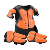 Maxbell Generic Dirt Bike Gear Kids Motorcycle Armor Suit for Riding Skateboard Orange