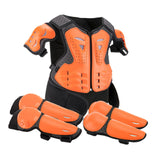 Maxbell Generic Dirt Bike Gear Kids Motorcycle Armor Suit for Riding Skateboard Orange