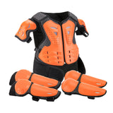 Maxbell Generic Dirt Bike Gear Kids Motorcycle Armor Suit for Riding Skateboard Orange