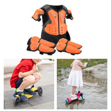 Maxbell Generic Dirt Bike Gear Kids Motorcycle Armor Suit for Riding Skateboard Orange