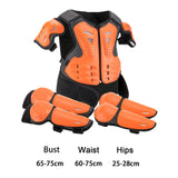 Maxbell Generic Dirt Bike Gear Kids Motorcycle Armor Suit for Riding Skateboard Orange