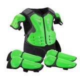 Maxbell Generic Dirt Bike Gear Kids Motorcycle Armor Suit for Riding Skateboard Green