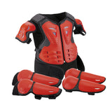 Maxbell Generic Dirt Bike Gear Kids Motorcycle Armor Suit for Riding Skateboard Red