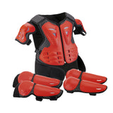 Maxbell Generic Dirt Bike Gear Kids Motorcycle Armor Suit for Riding Skateboard Red