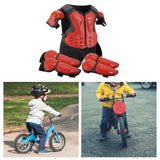 Maxbell Generic Dirt Bike Gear Kids Motorcycle Armor Suit for Riding Skateboard Red