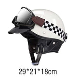 Maxbell Scooter Helmet Comfortable Breathable Cycling Accessories Motorbike Helmet White