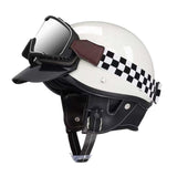 Maxbell Scooter Helmet Comfortable Breathable Cycling Accessories Motorbike Helmet White