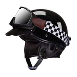 Maxbell Scooter Helmet Comfortable Breathable Cycling Accessories Motorbike Helmet Bright Black