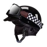 Maxbell Scooter Helmet Comfortable Breathable Cycling Accessories Motorbike Helmet Bright Black