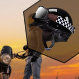 Maxbell Scooter Helmet Comfortable Breathable Cycling Accessories Motorbike Helmet Bright Black