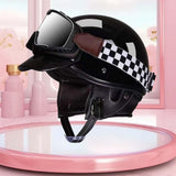 Maxbell Scooter Helmet Comfortable Breathable Cycling Accessories Motorbike Helmet Bright Black