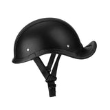 Maxbell Retro Styled Motorcycle Half Helmet Baseball Cap Multipurpose Scooter Helmet Black