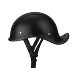 Maxbell Retro Styled Motorcycle Half Helmet Baseball Cap Multipurpose Scooter Helmet Black