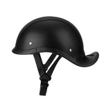 Maxbell Retro Styled Motorcycle Half Helmet Baseball Cap Multipurpose Scooter Helmet Black