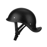Maxbell Retro Styled Motorcycle Half Helmet Baseball Cap Multipurpose Scooter Helmet Black