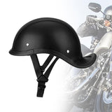 Maxbell Retro Styled Motorcycle Half Helmet Baseball Cap Multipurpose Scooter Helmet Black