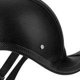 Maxbell Retro Styled Motorcycle Half Helmet Baseball Cap Multipurpose Scooter Helmet Black