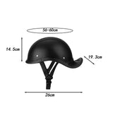Maxbell Retro Styled Motorcycle Half Helmet Baseball Cap Multipurpose Scooter Helmet Black