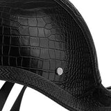 Maxbell Retro Styled Motorcycle Half Helmet Baseball Cap Multipurpose Scooter Helmet Textured Black
