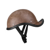 Maxbell Retro Styled Motorcycle Half Helmet Baseball Cap Multipurpose Scooter Helmet Brown