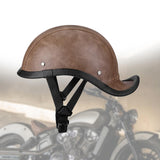 Maxbell Retro Styled Motorcycle Half Helmet Baseball Cap Multipurpose Scooter Helmet Brown