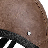 Maxbell Retro Styled Motorcycle Half Helmet Baseball Cap Multipurpose Scooter Helmet Brown