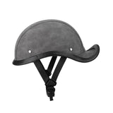 Maxbell Retro Styled Motorcycle Half Helmet Baseball Cap Multipurpose Scooter Helmet Grey