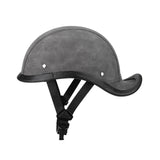 Maxbell Retro Styled Motorcycle Half Helmet Baseball Cap Multipurpose Scooter Helmet Grey