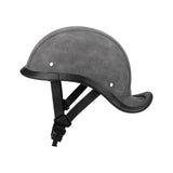 Maxbell Retro Styled Motorcycle Half Helmet Baseball Cap Multipurpose Scooter Helmet Grey