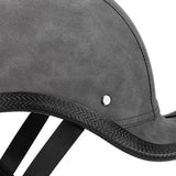 Maxbell Retro Styled Motorcycle Half Helmet Baseball Cap Multipurpose Scooter Helmet Grey
