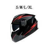 Maxbell Electric Bike Helmet for Adults Double Lens Full Helmet for Biking Riding S