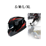 Maxbell Electric Bike Helmet for Adults Double Lens Full Helmet for Biking Riding S