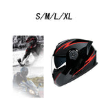 Maxbell Electric Bike Helmet for Adults Double Lens Full Helmet for Biking Riding S