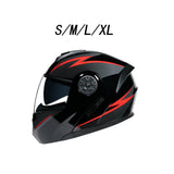 Maxbell Electric Bike Helmet for Adults Double Lens Full Helmet for Biking Riding S