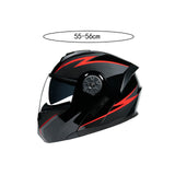 Maxbell Electric Bike Helmet for Adults Double Lens Full Helmet for Biking Riding M
