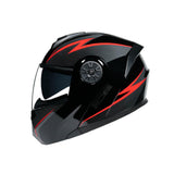 Maxbell Electric Bike Helmet for Adults Double Lens Full Helmet for Biking Riding L