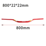 Maxbell Generic Motorcycle Handlebar 7/8 inch Motorbike Accessories Directly Replace Red