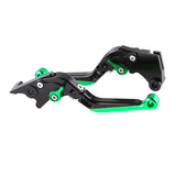 Maxbell Motorcycle Brake Handles Professional Hand Levers for Kawasaki Ninja300 Green