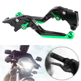 Maxbell Motorcycle Brake Handles Professional Hand Levers for Kawasaki Ninja300 Green