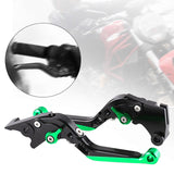 Maxbell Motorcycle Brake Handles Professional Hand Levers for Kawasaki Ninja300 Green